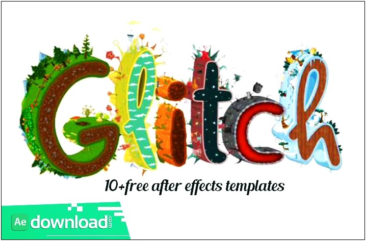 Glitch After Effect Template Free Download
