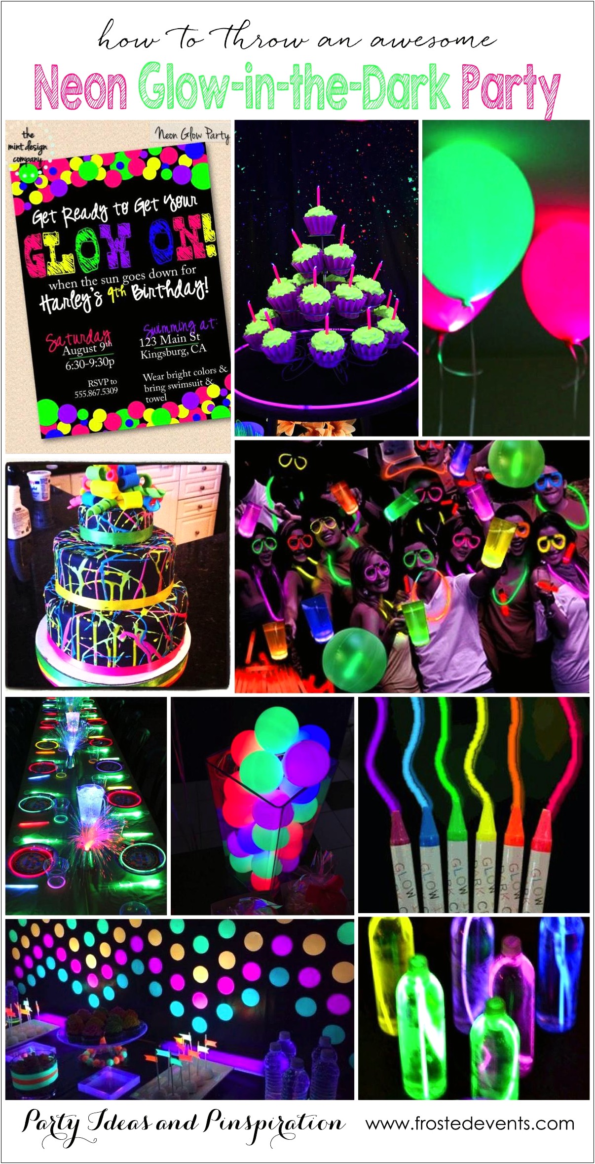 Glow In The Dark Party Invitations Free Templates