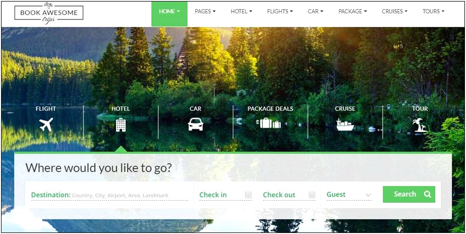 Gofar Multipurpose Travel Booking Template Free Download