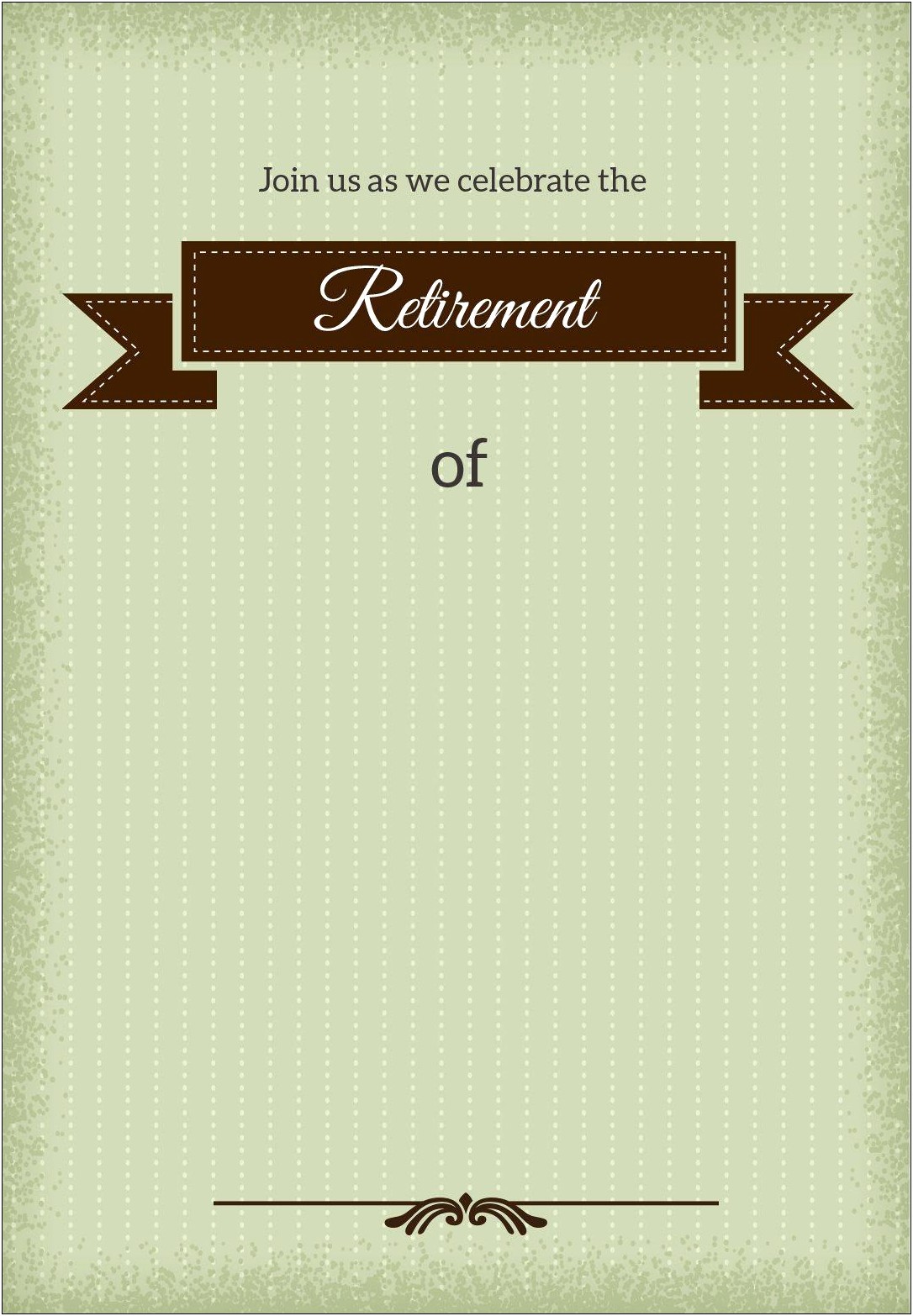Golden Leaves Free Retirement & Farewell Party Invitation Template