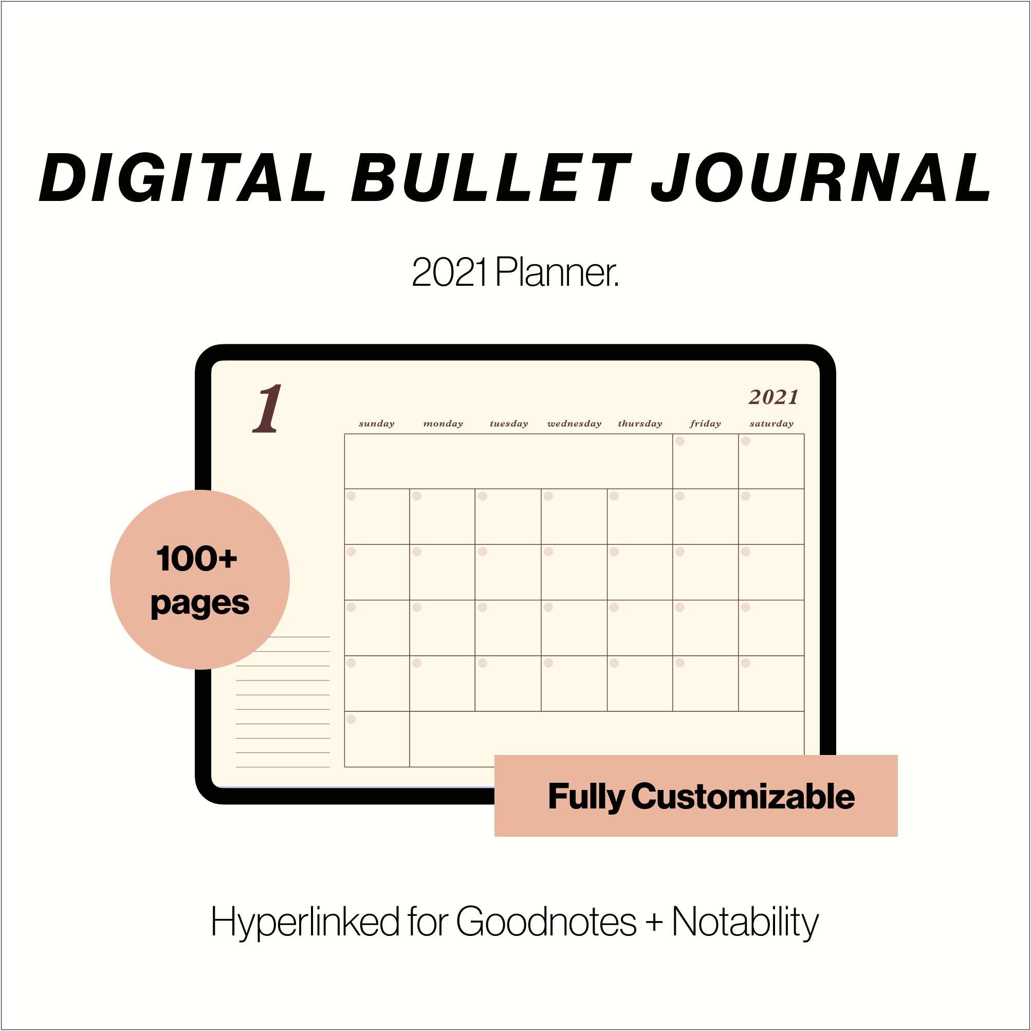 Goodnotes Bullet Journal Template Free 2020