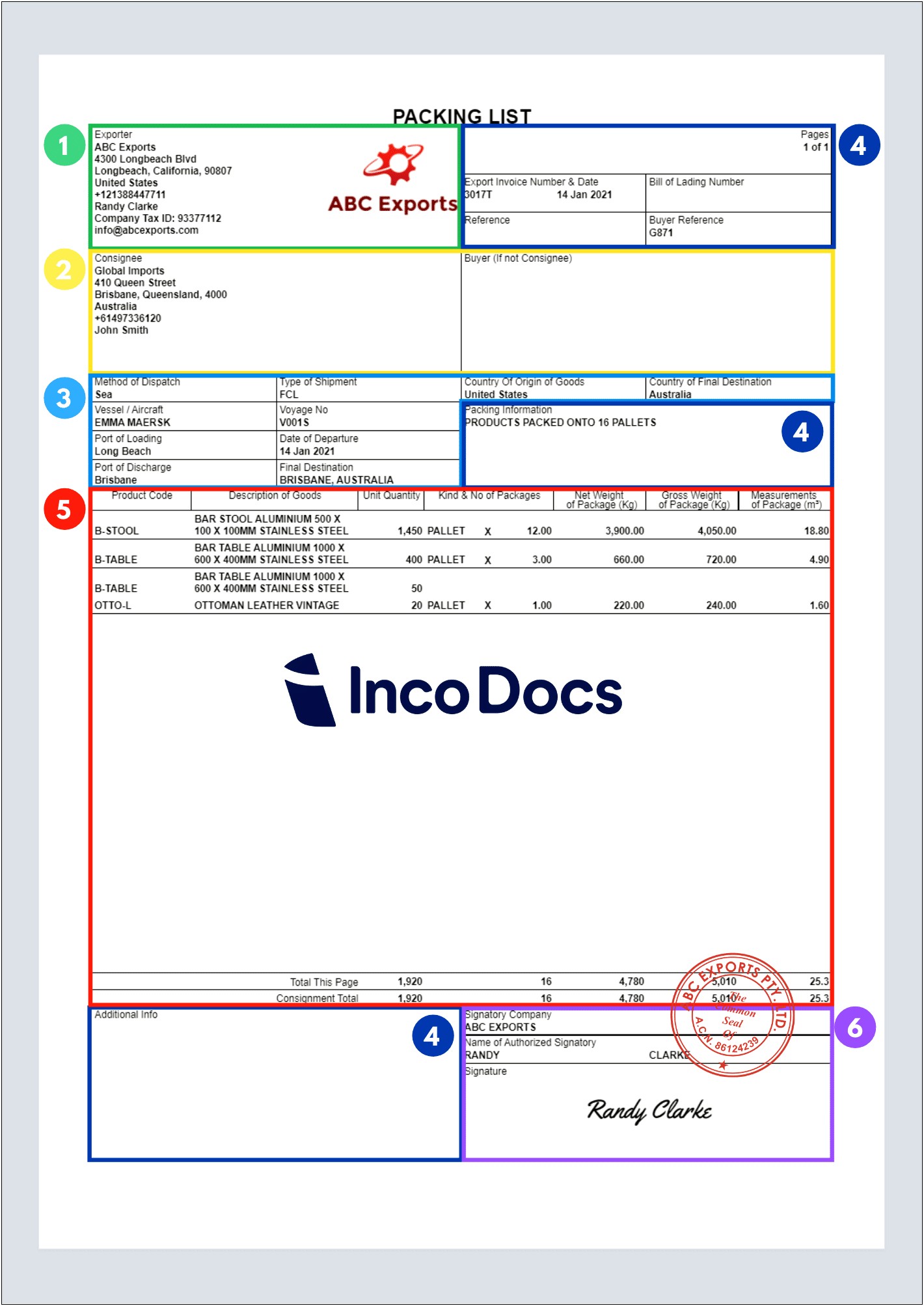 Google Docs Free Printable Shipping Packing List Template