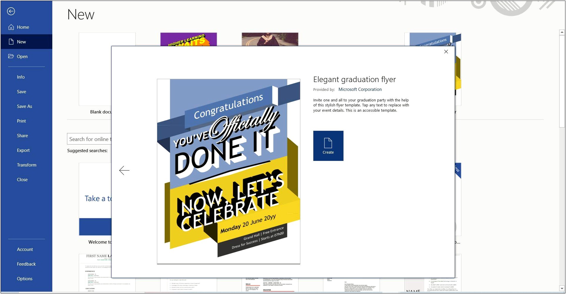 Graduation Party Invitation Templates Microsoft Word Free