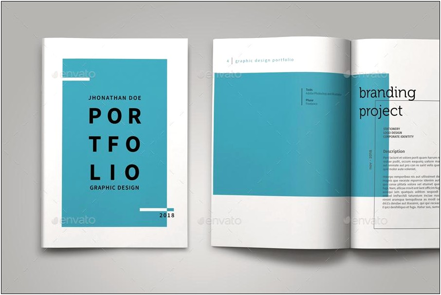 Graphic Design Portfolio Pdf Template Free Download
