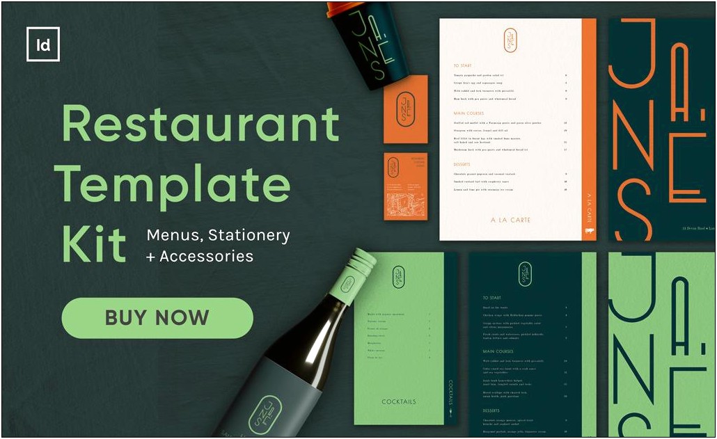 Graphicriver Universal Restaurant Menu Indesign Template Free Download