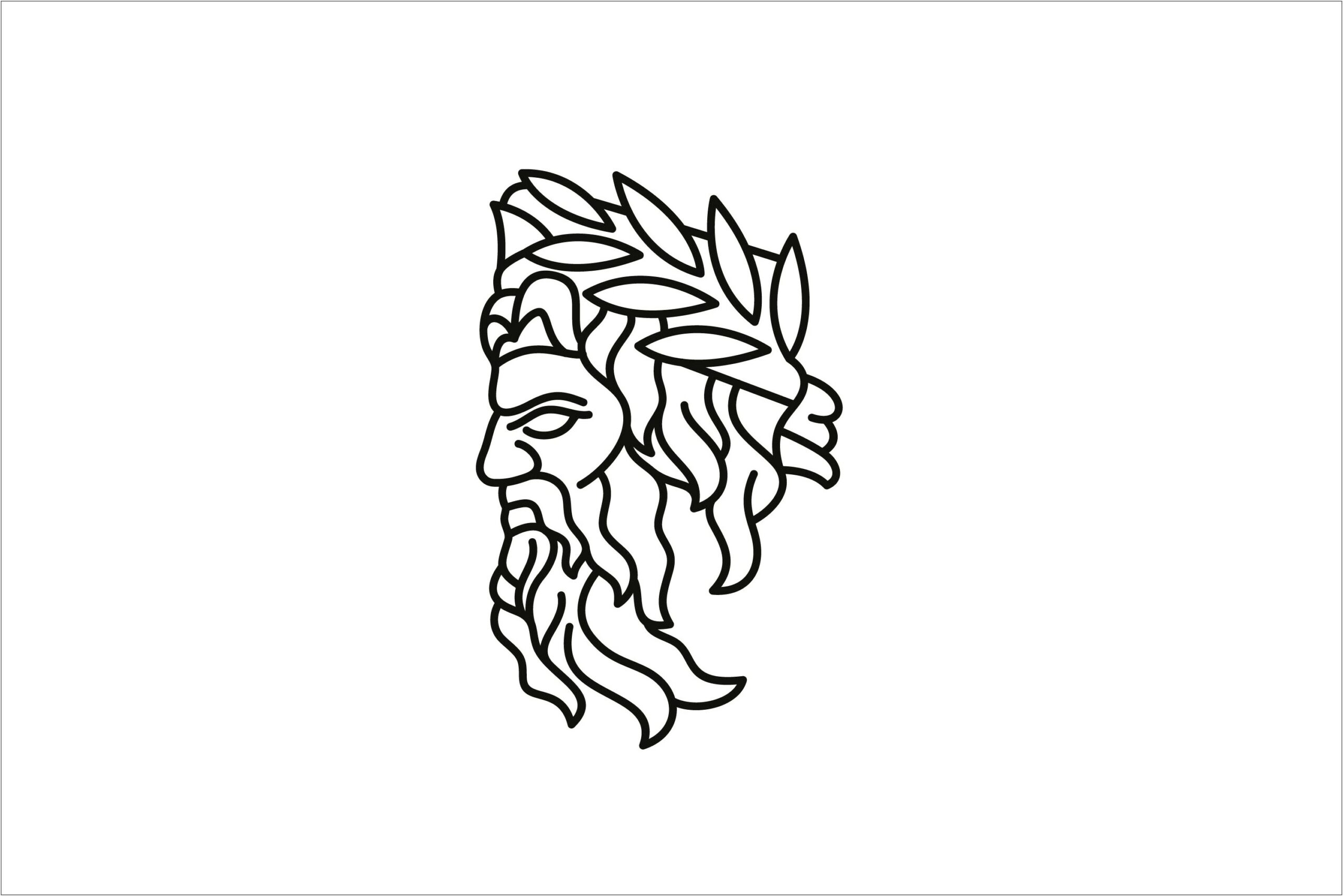 Greek Face Logo Template Free Commercial Use