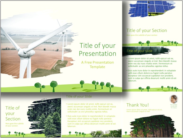 Green Energy Ppt Template Free Download