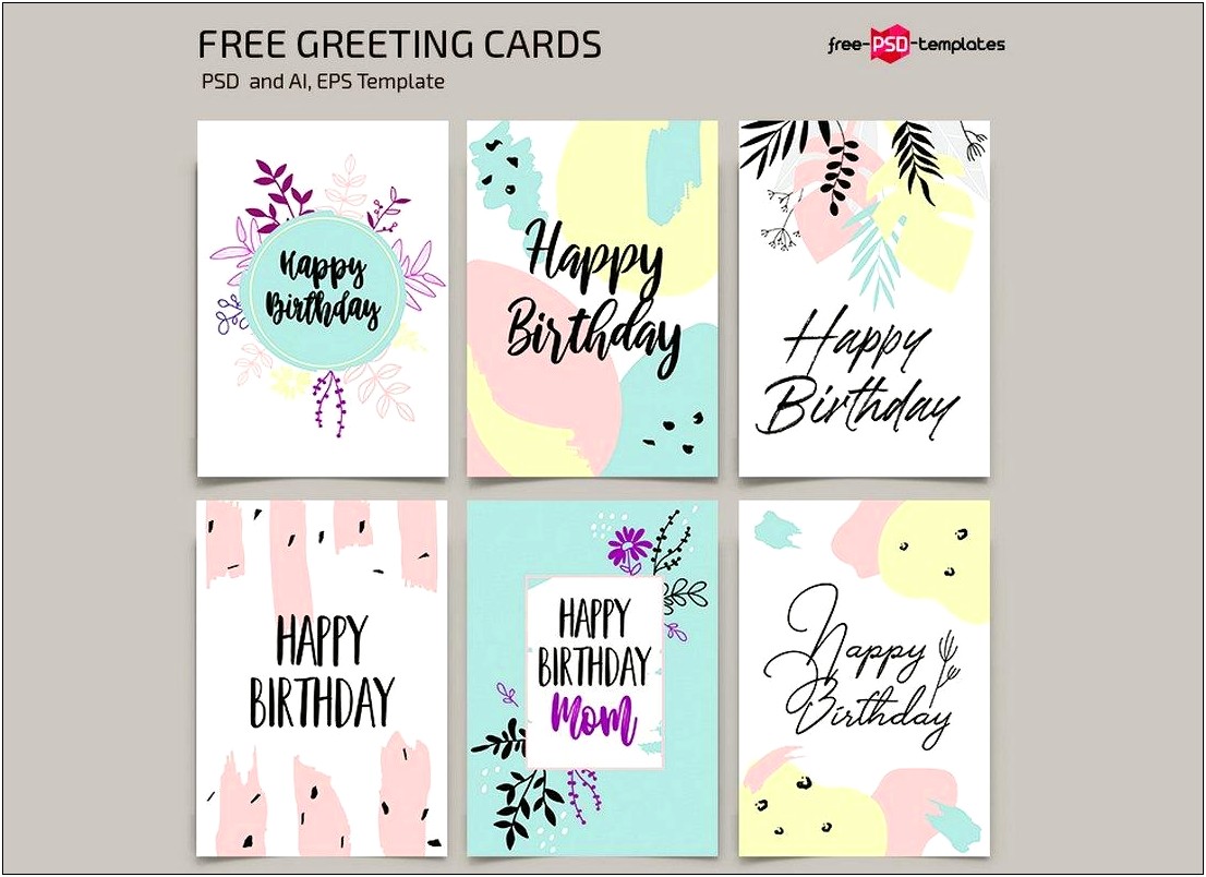 Greeting Card Psd Template Free Download