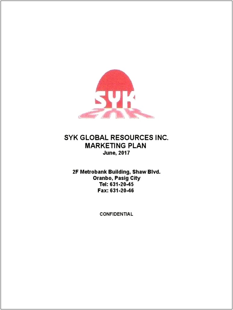 Growthink Marketing Plan Template Free Download