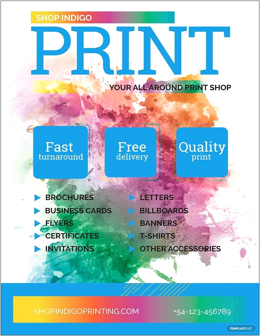 Half Page Flyer Template Free Word
