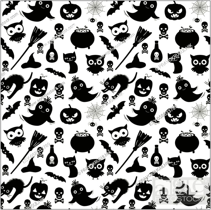 Halloween Card Template Free Black And White