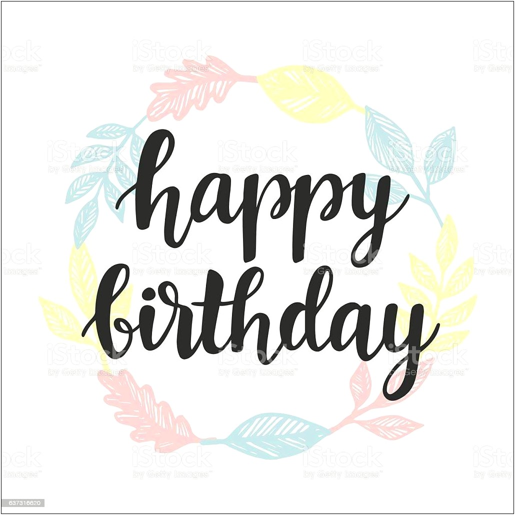 Happy Birthday Card Design Template Free Download