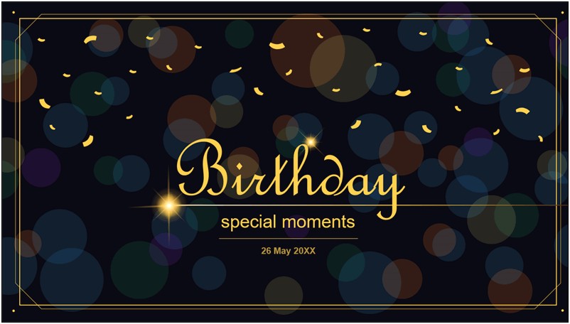 Happy Birthday Slideshow Template Free Download