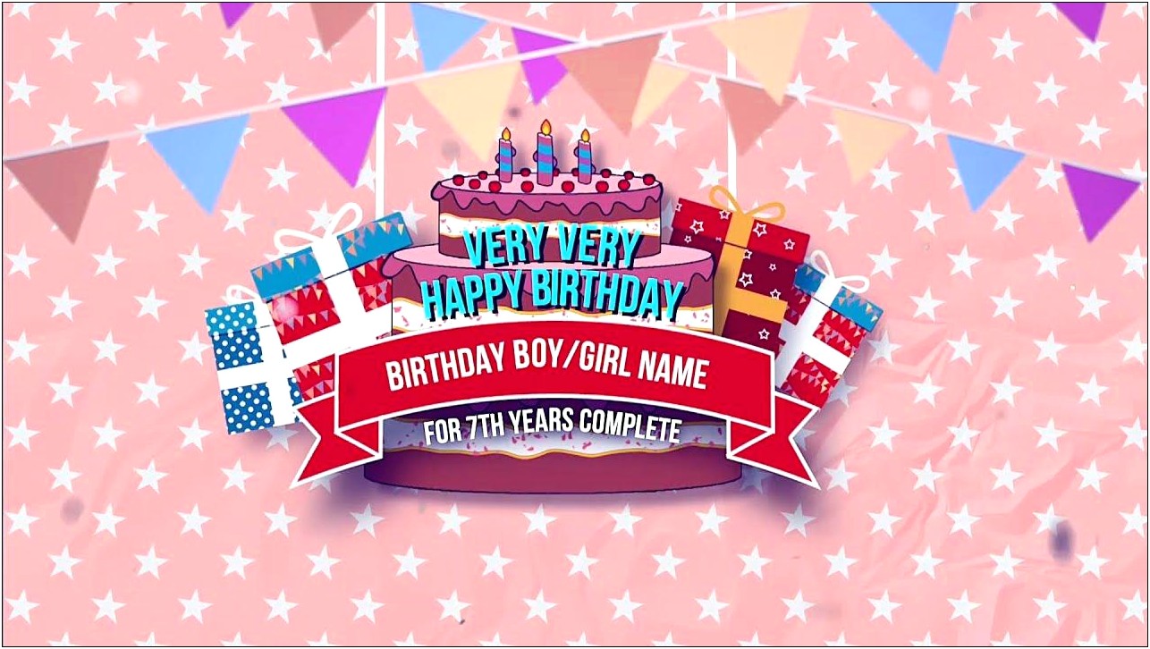 Happy Birthday Template Premiere Pro Free