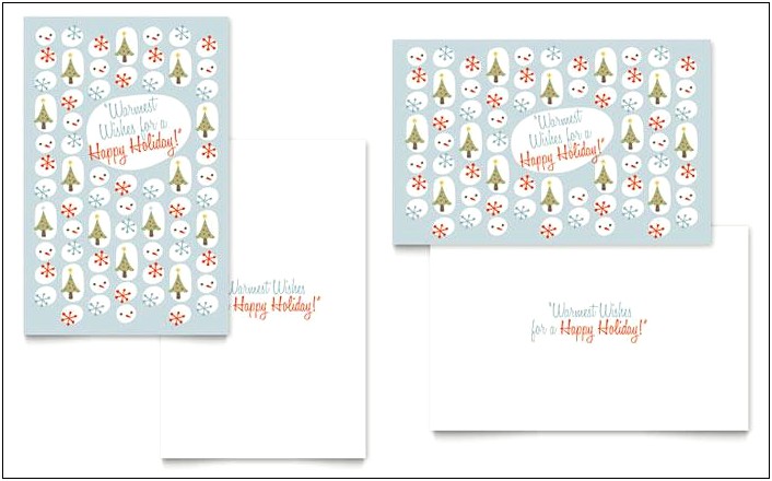 Happy Holiday Greeting Card Template Free