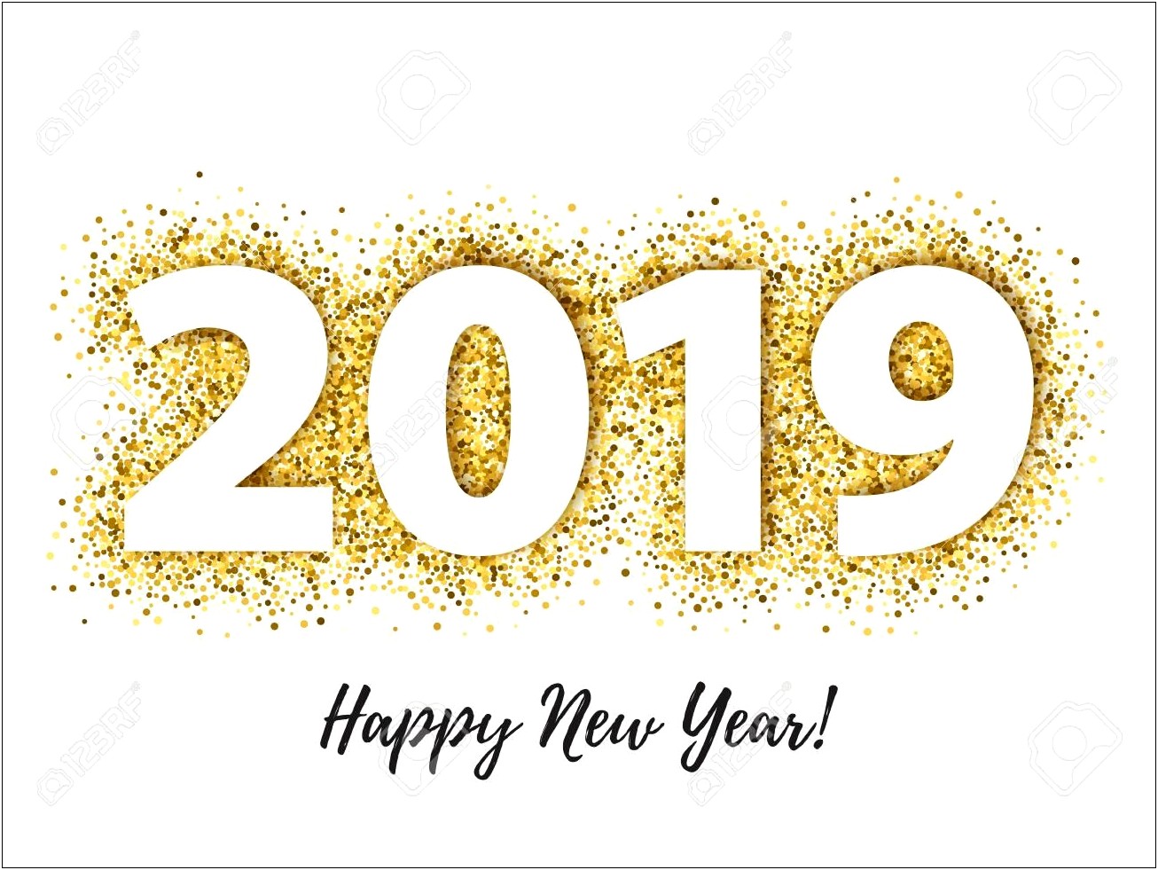Happy New Year 2019 Card Templates Free
