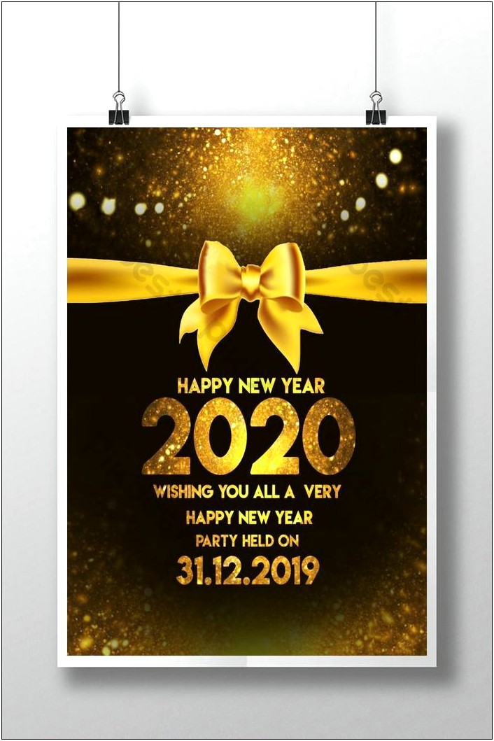 Happy New Year 2019 Powerpoint Template Free Download