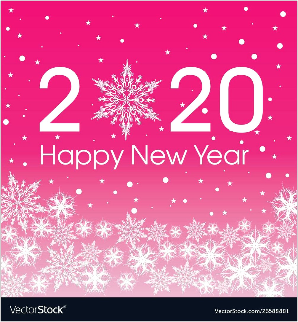 Happy New Year Card Template Free