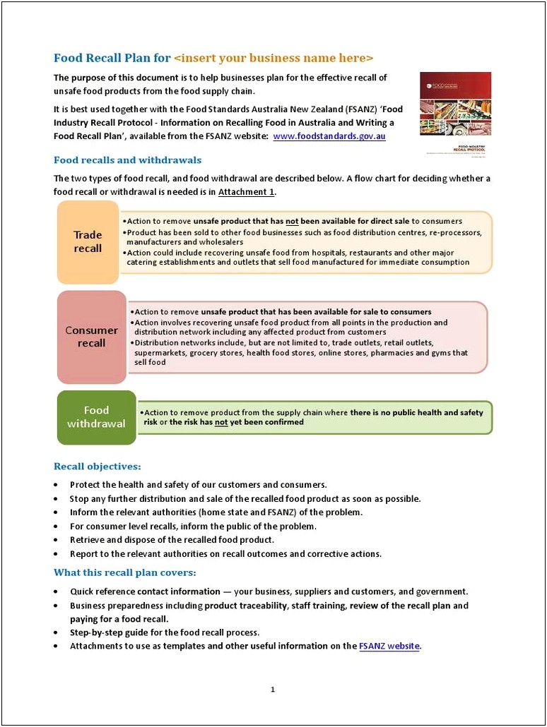 Health And Safety Plan Template Free Nz