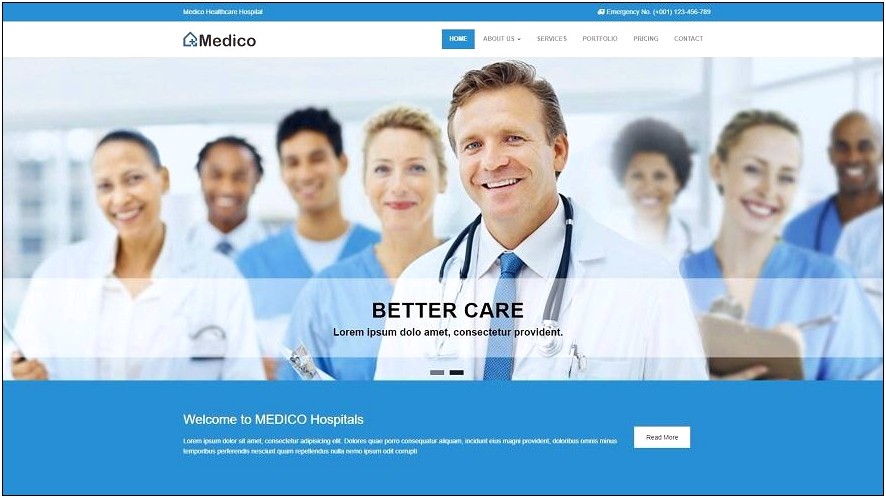 Health Care Html Template Free Download