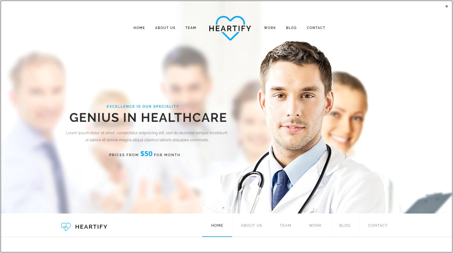 Health Care Responsive Medical Health Template Free Download