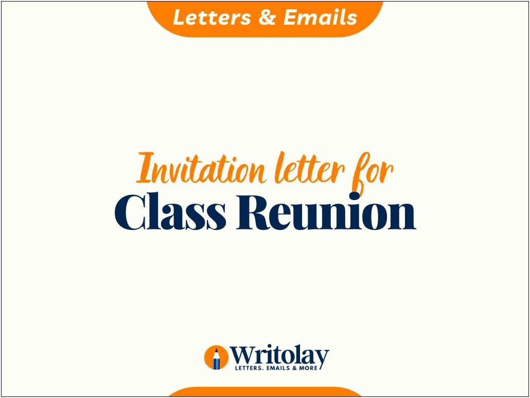High School Reunion Invitation Template Free