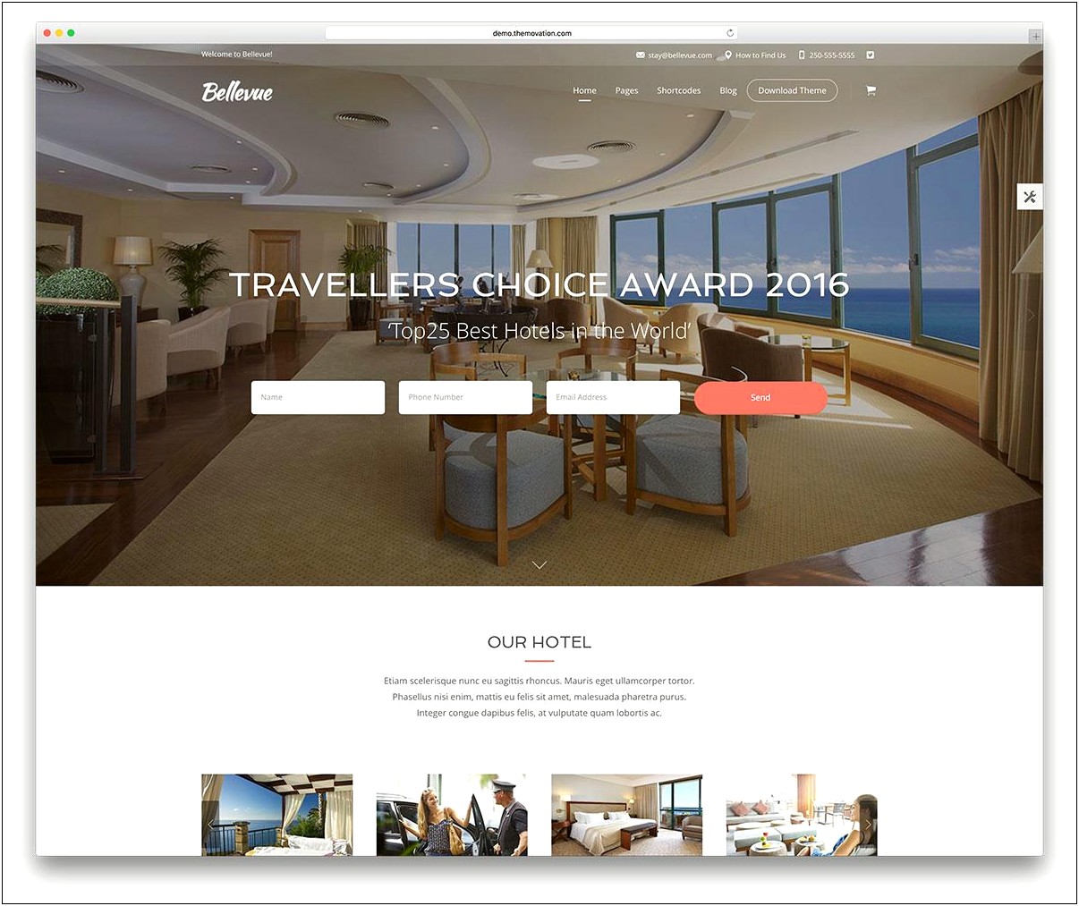 Hillter Hotel Booking Html5 Template Free Download