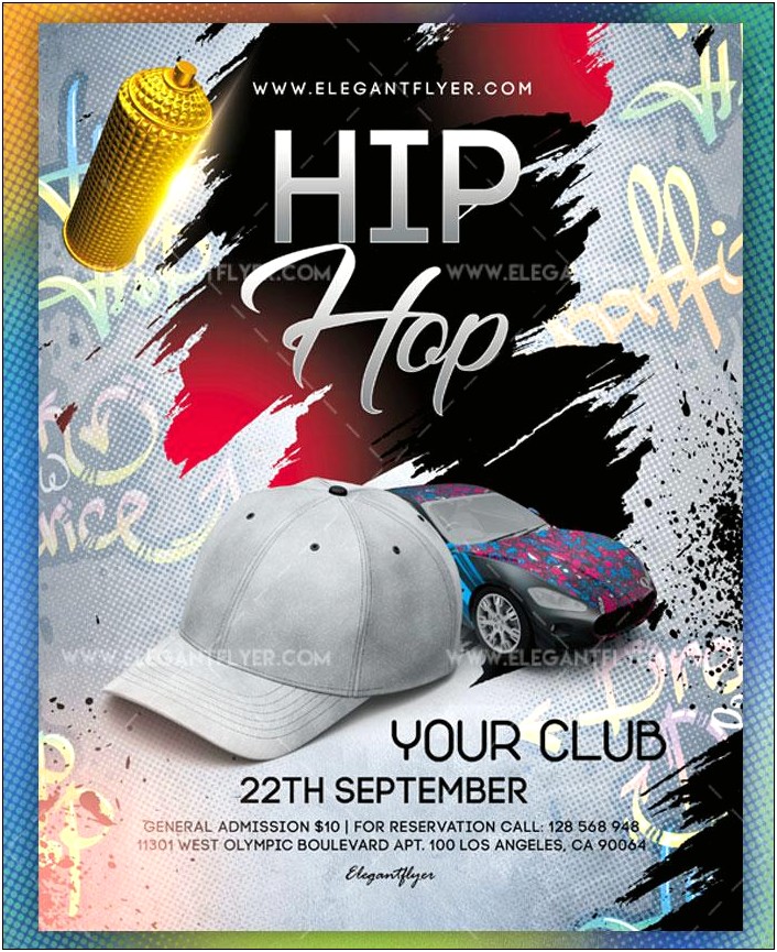 Hip Hop Party Flyer Templates Free