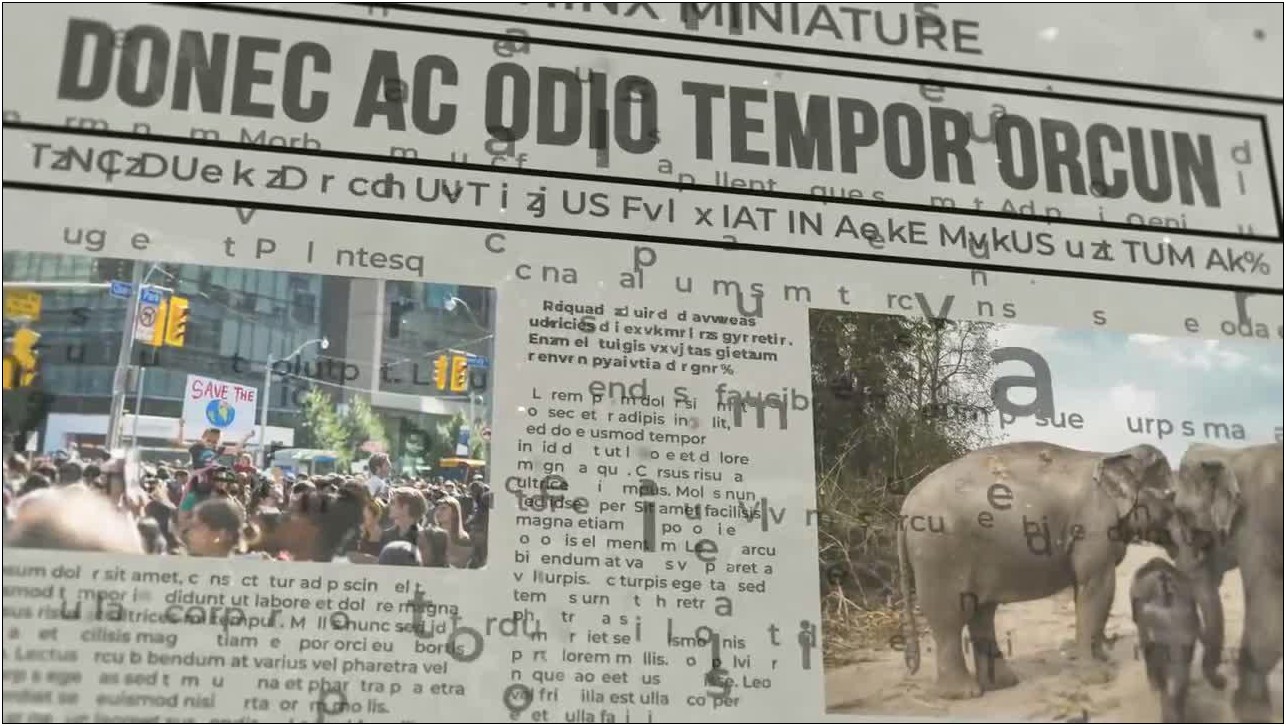 History On Newspaper After Effects Template Free Download