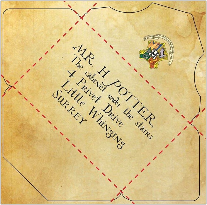 Hogwarts Acceptance Letter Template Free Download