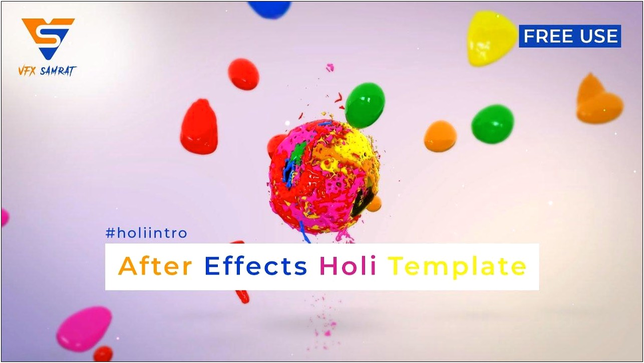Holi After Effects Templates Free Download