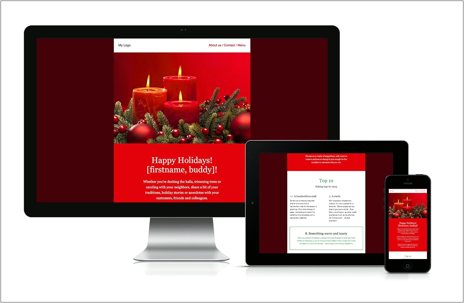 Holiday Greeting Email Templates On Word Free Download