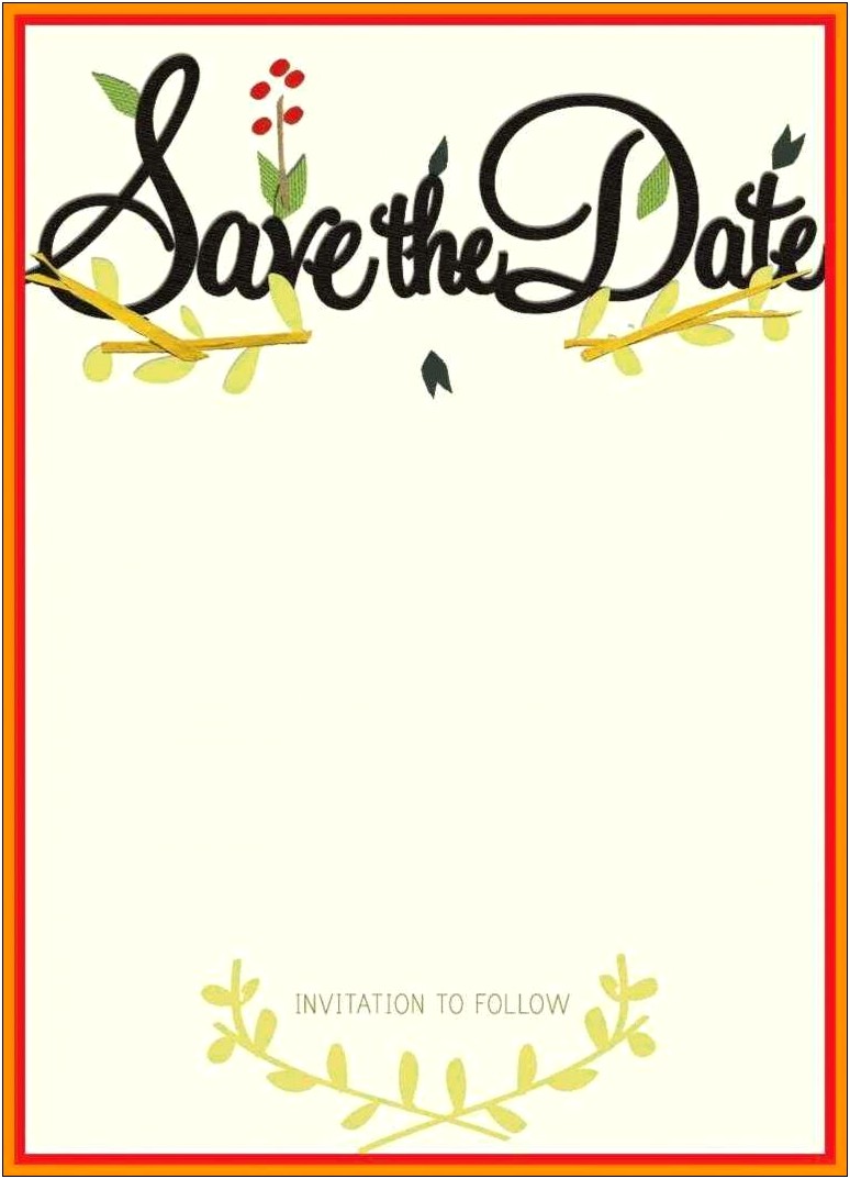 Holiday Save The Date Templates Free