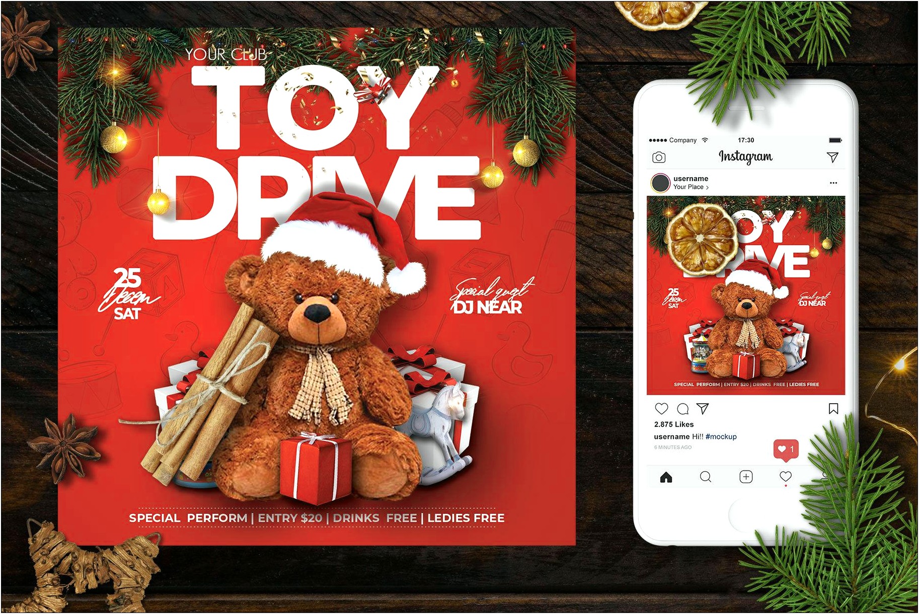 Holiday Toy Drive Flyer Template Free