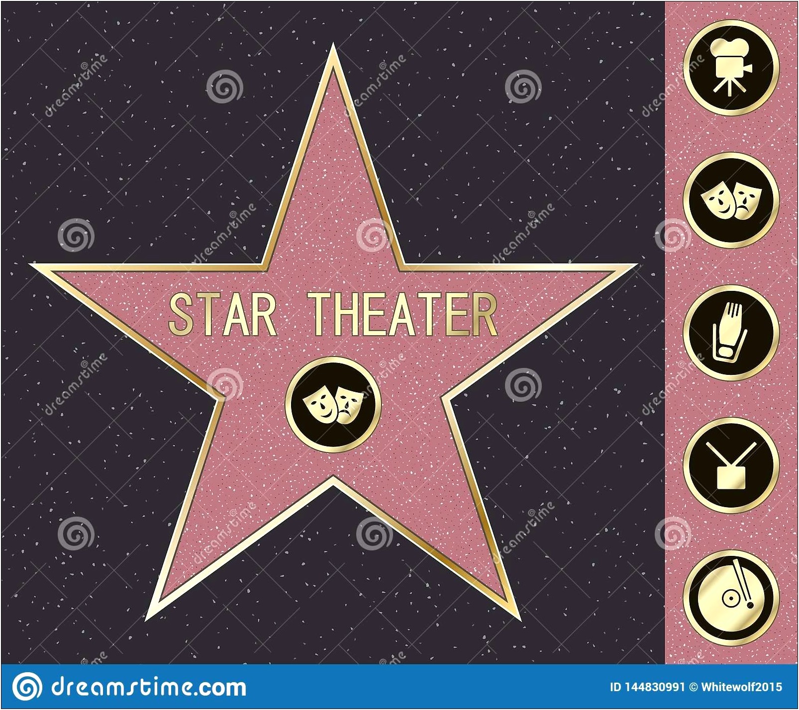 Hollywood Walk Of Fame Fame Star Template Free