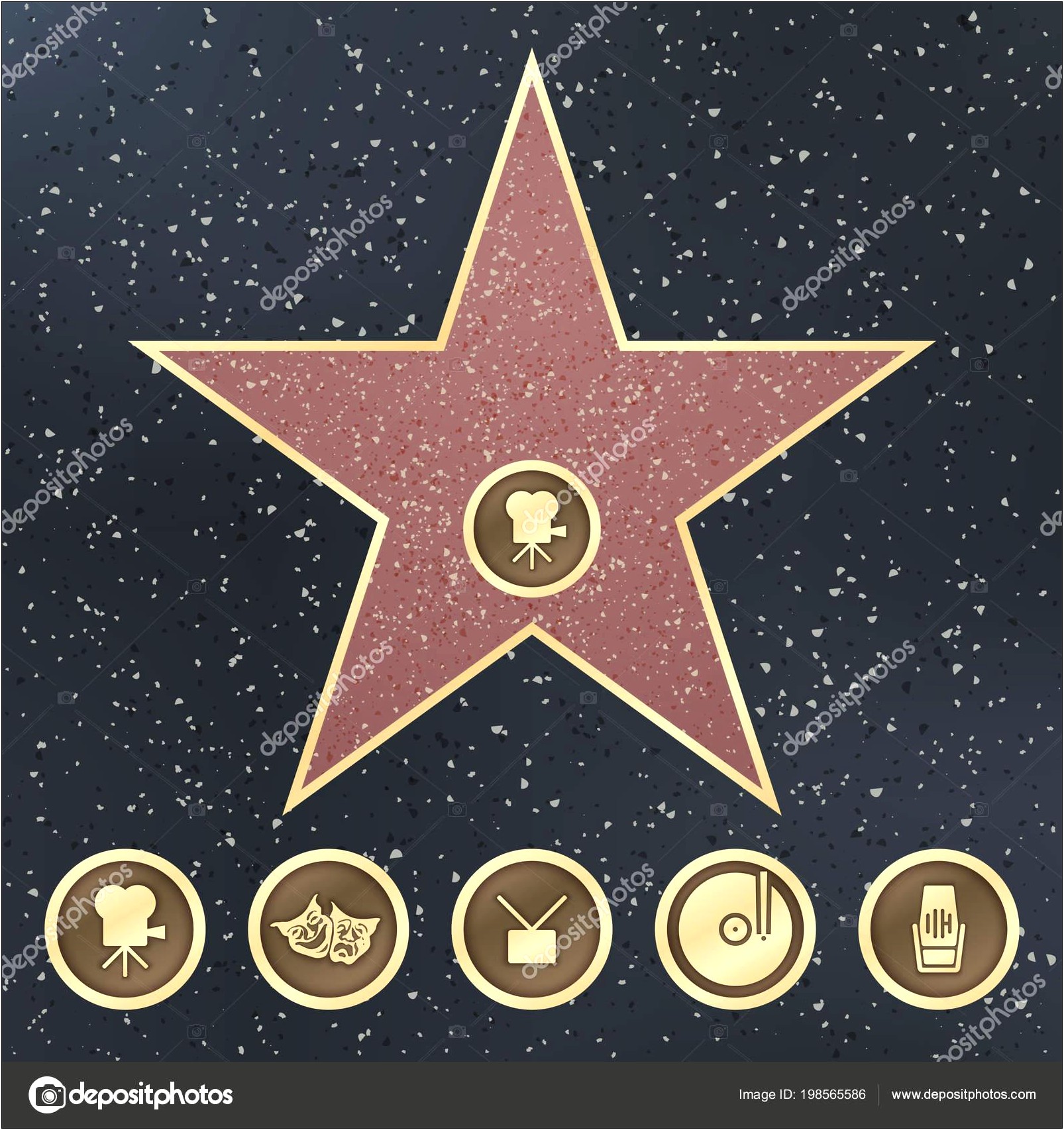 Hollywood Walk Of Fame Star Template Free