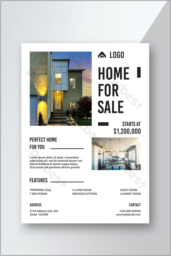 Home For Sale Flyer Template Free
