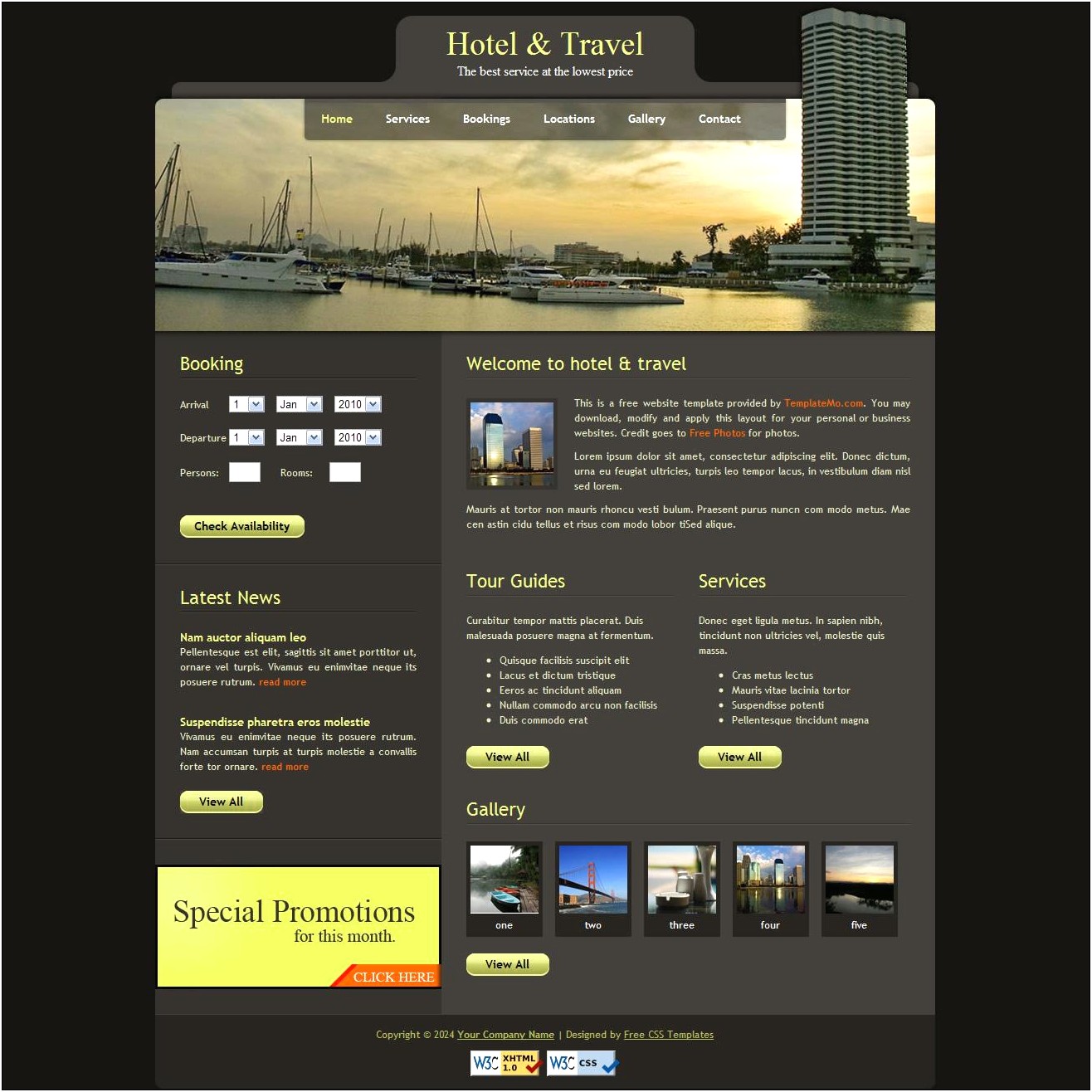 Hotel Booking Bootstrap Template Free Download