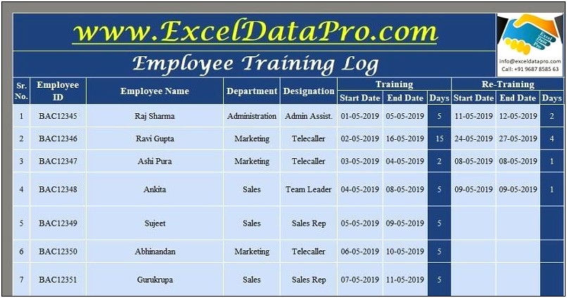 Hotel Employee Training Checklist Template Excel Free
