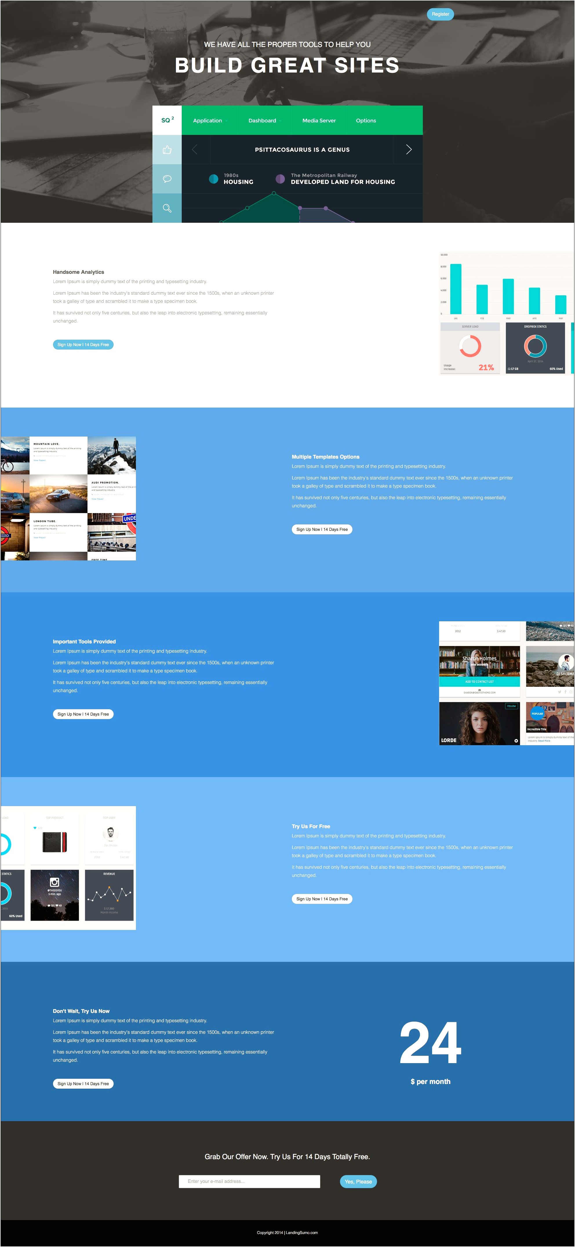 Html 5 Bootstrap Template Free Landing Page