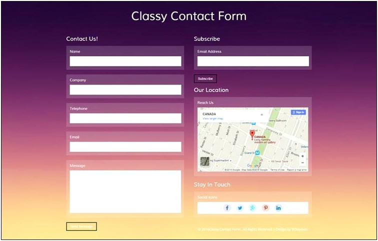 Html And Css Form Templates Free Download