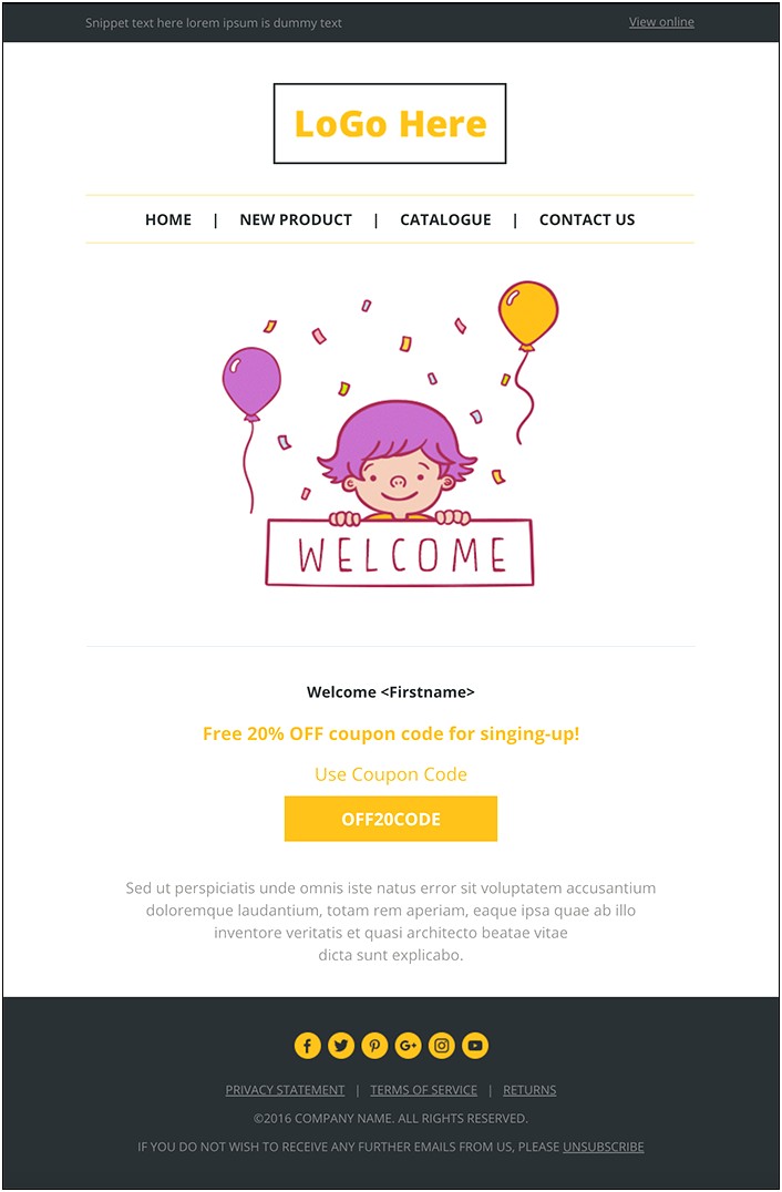 Html Email Template Responsive Free For Commercial Use