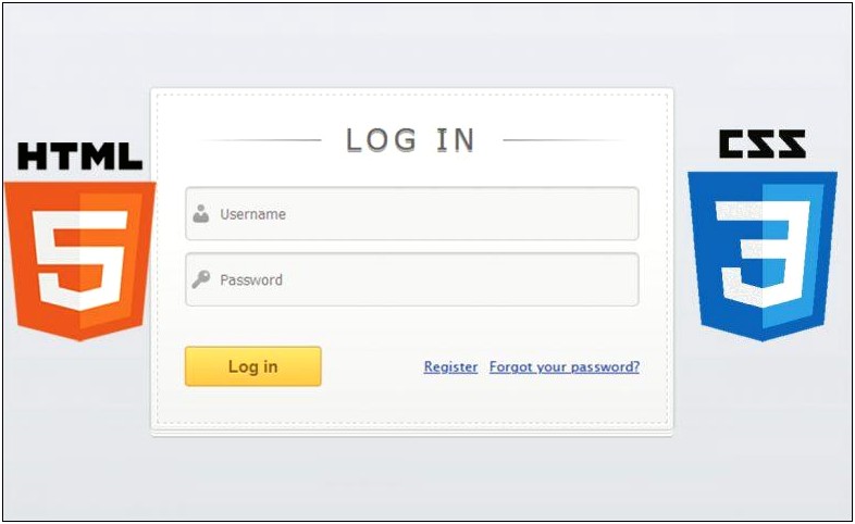 Html Login Form Template Free Download