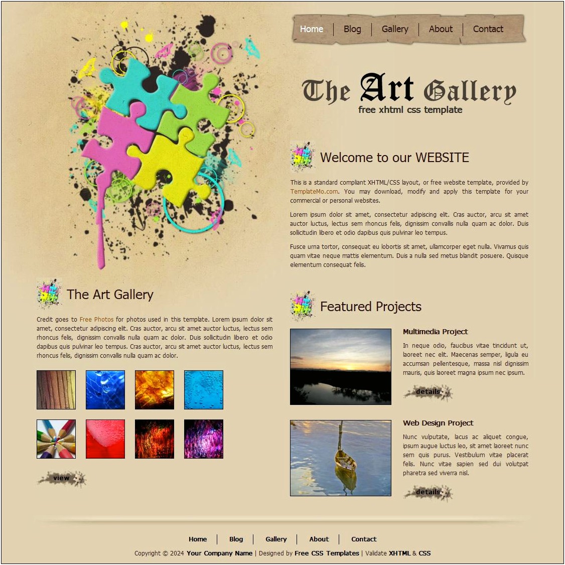 Html Photo Gallery Templates Free Download With Css