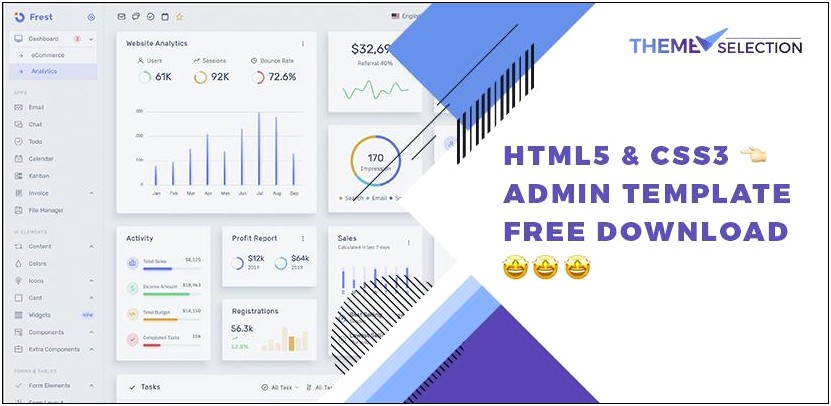 Html5 Css3 Admin Panel Template Free Download