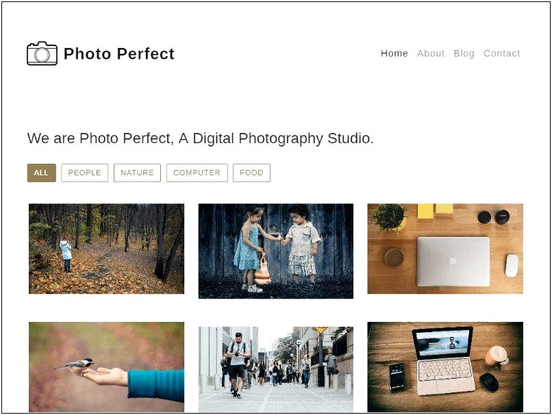 Html5 Responsive Photo Gallery Template Free Download