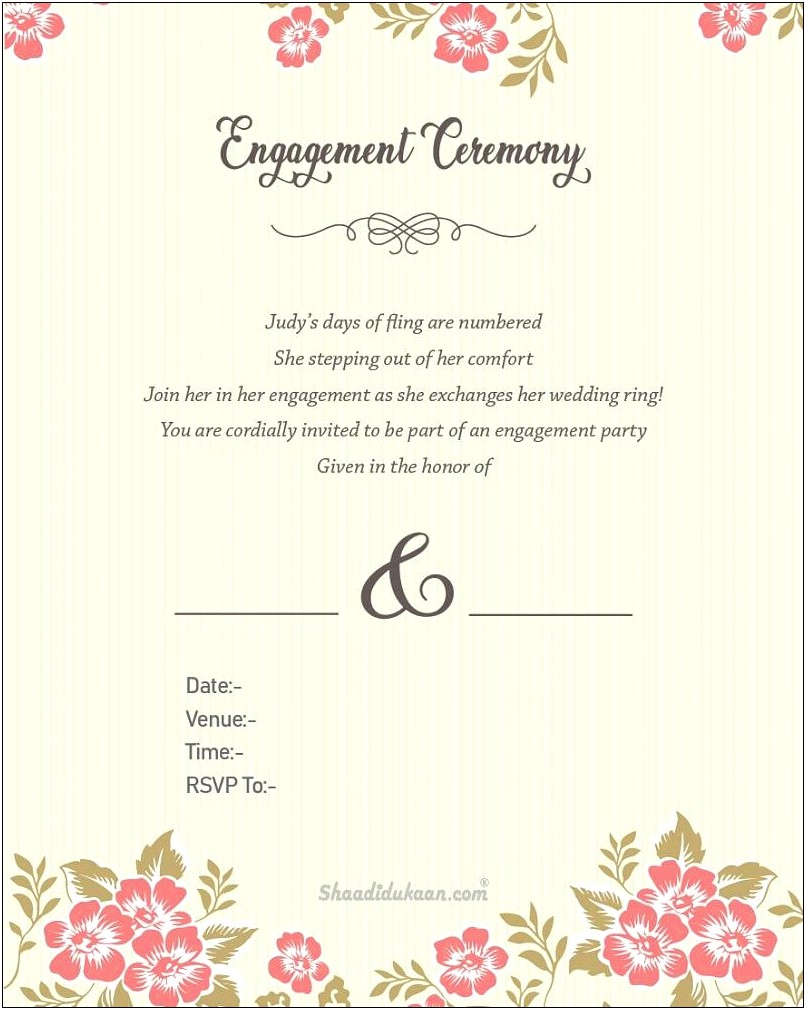 I Cordially Invite You To My Sister Wedding