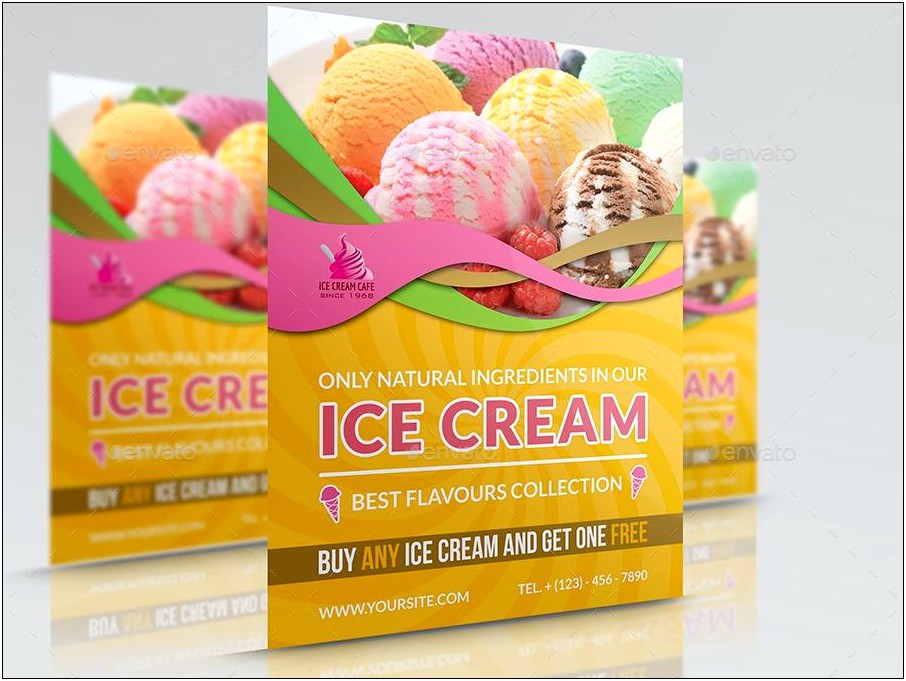 Ice Cream Flyer Template Free Download