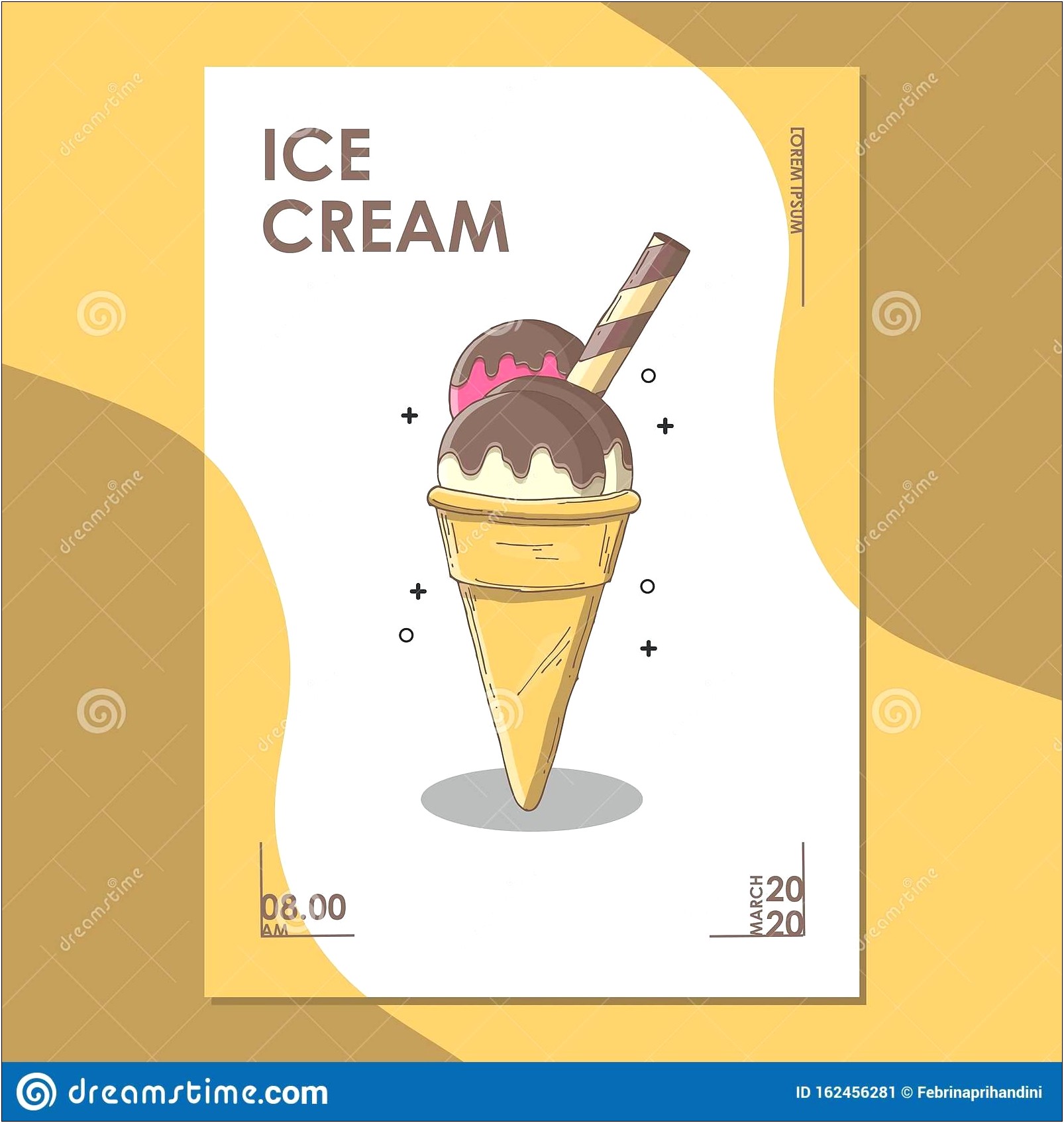 Ice Cream Menu Design Template Free Download