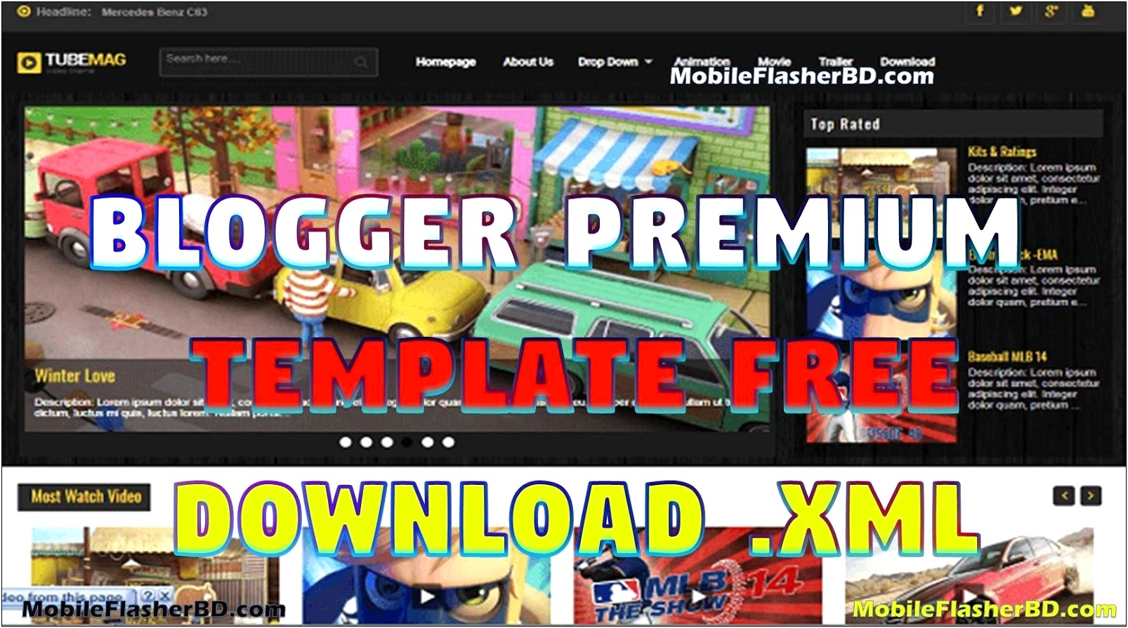Ideas Mag Blogger Template Premium Free Download